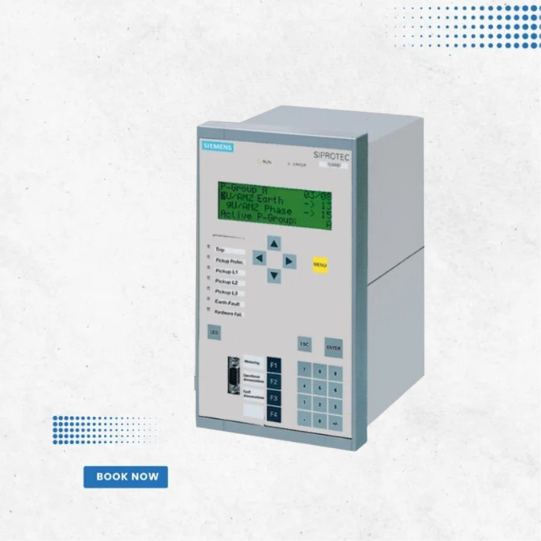 Реле защиты Siemens Siprotec 4 SIPROTEC 7SA61 – 4xI 4xV, текстовый дисплей, одно-/трёхфазное отключение