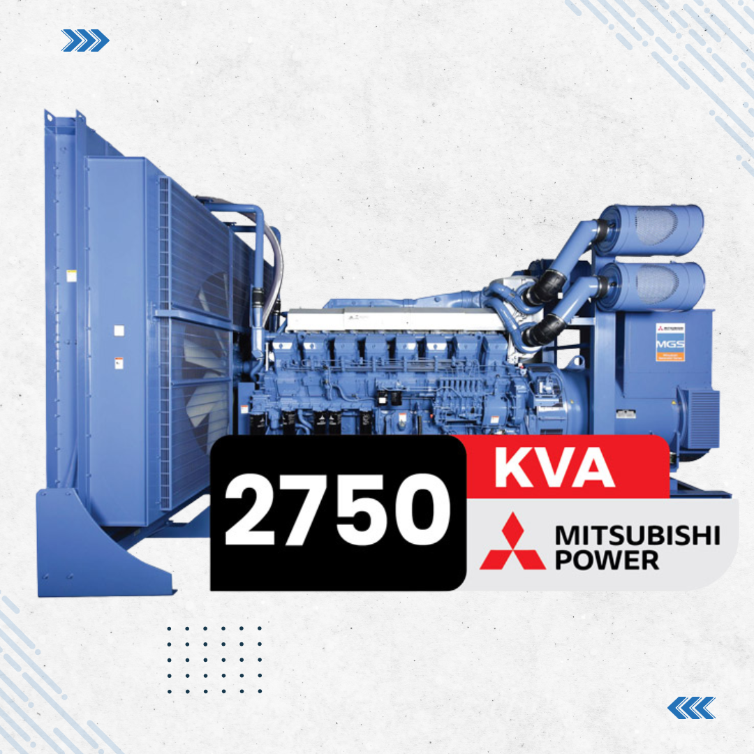 Mitsubishi S16R2 PTAW2-E Diesel Generator - 2750kVA