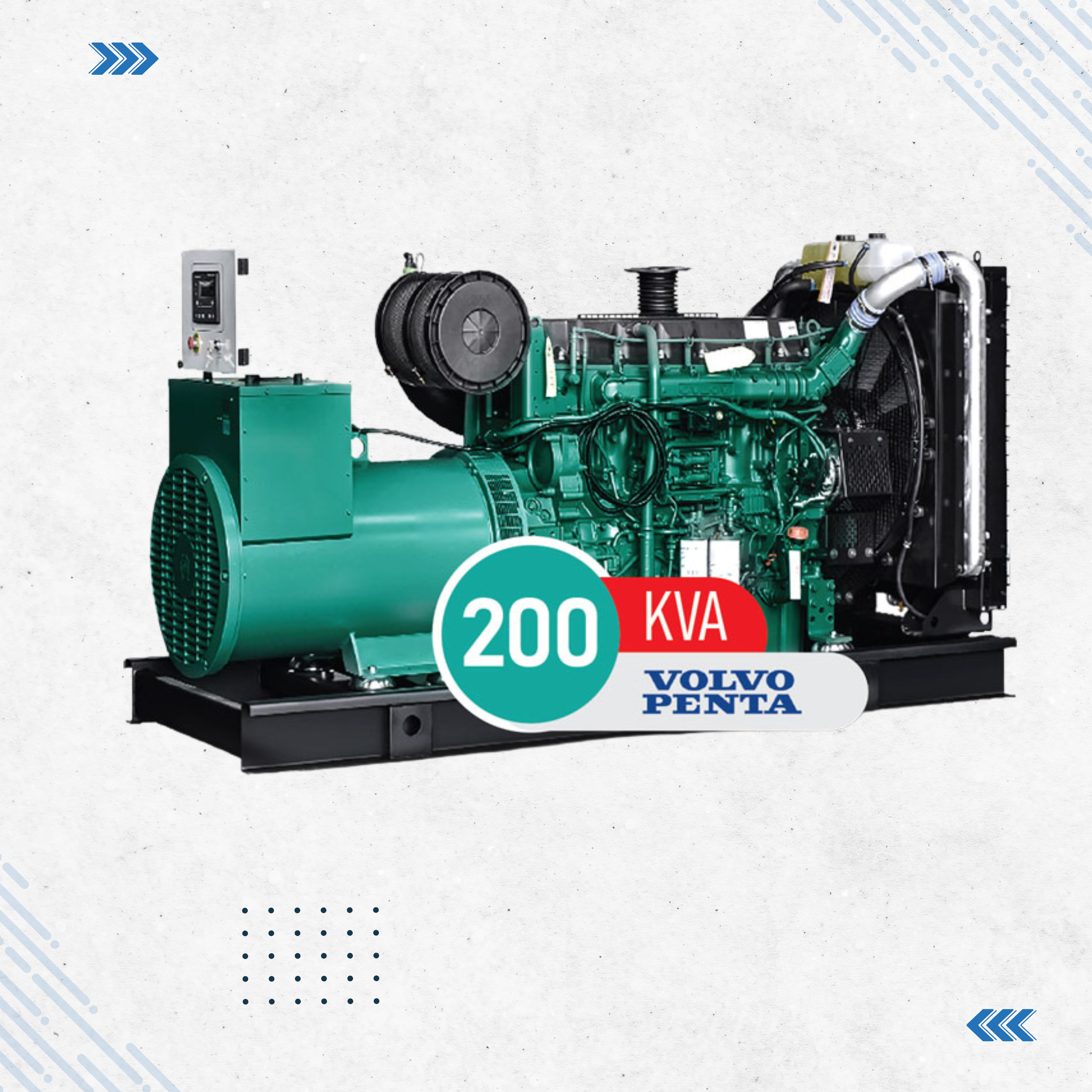 Générateur Diesel Volvo 200 kVA – Modèle TAD732GE